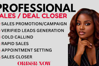 be your sales closer high ticket  sales representative and close more deal