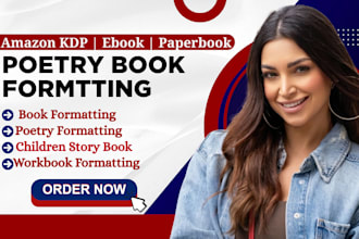poetry book manuscript formatting for amazon KDP ebook and paperback