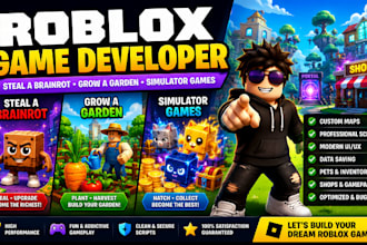 create your roblox simulator or steal a brainrot game