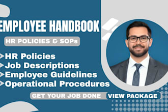 prepare your employee handbook, HR policies, sops and job descriptions