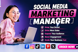 be your social media marketing manager and content creator