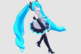 port, edit, fix and rig 3d models for vrm, mmd, vrchat, unity, warudo, arkit rig