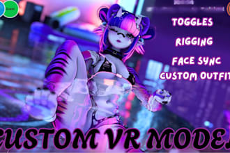 3d vrchat avatar, furry avatar commission, vr character nsfw, vrc avatar rigging