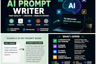 create cinematic ai image and video prompts for midjourney, gemini