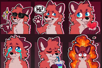 draw furry telegram stickers, nsfw furry stickers, animated discord stickers GIF