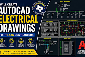 create autocad electrical drawings for texas contractors