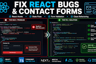 fix react bugs, refactor dirty code, and fix broken contact forms