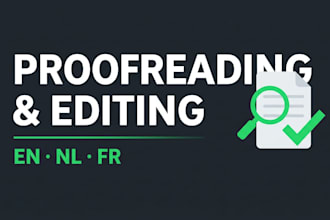 proofread and edit your text in english, dutch or french