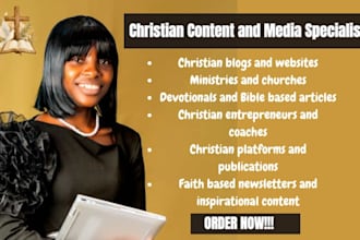 do christian content writing blog articles ghostwriting for christian platform