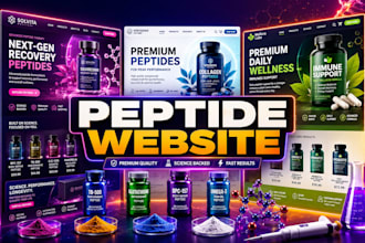 build, peptide website, research peptide, peptide store, supplement website