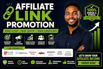 manually promote your affiliate link with top exposure