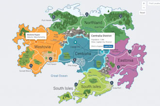 create interactive svg map clickable website map digital map vector map, web map