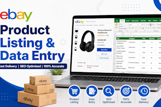 data entry in excel and ebay product listing