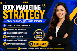 do professional book marketing research and author promotion strategy