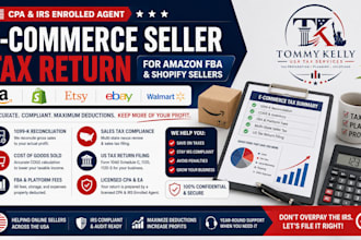 file your amazon fba and shopify seller US tax return with sales tax compliance