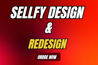 design and redesign your sellfy website
