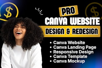 canva website design ugc portfolio website canva design canva landing page