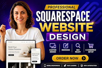 do squarespace website design redesign and custom squarespace website