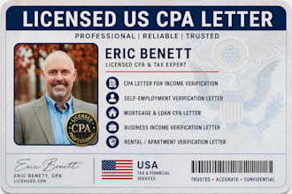 cpa head letter, cpa letterhead for income verification, self employment or loan