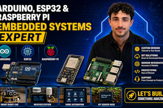 do pcb design, iot project, arduino or esp32 program, and electronic engineering