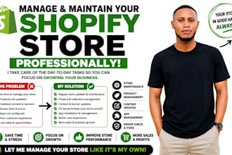 provide full shopify store maintenance and management services