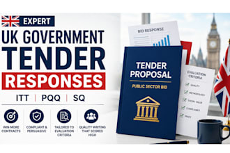 prepare UK government tender responses itt pqq ssq expert