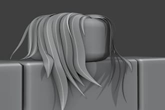 create realistic and stylized 3d hair models for games and characters