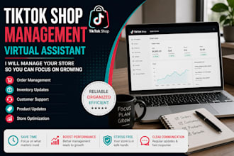 manage your tiktok shop store as your virtual assistant ecommerce manager