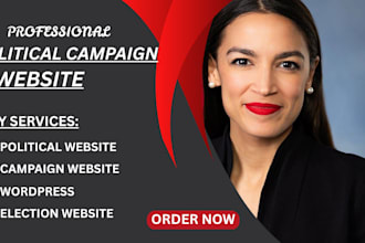 create candidate election and political campaign website for candidates and part