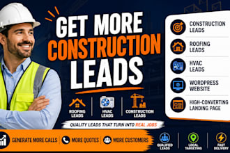do construction leads roofing leads hvac leads construction wordpress website
