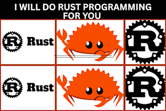 do rust programming for you, java script, coding, rust, developer, computer KPI
