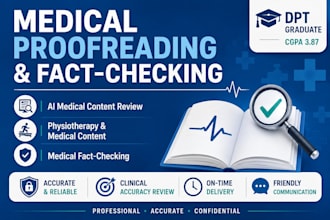 proofread and fact check medical content