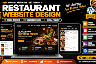 restaurant website wordpress online ordering table reservation restaurant menu