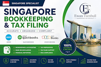 do singapore bookkeeping and tax filing in xero quickbooks zoho