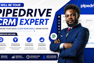 pipedrive CRM setup optimization automation integration expert