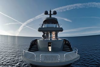 3dluxury yacht,rhino exterior design,interior ue5,marine rod holder,3d boat mesh