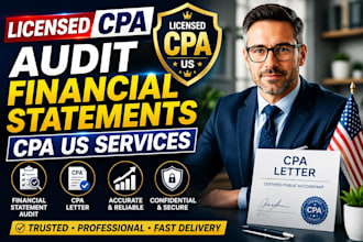 licensed CPA, audit financial statements CPA US, CPA letter