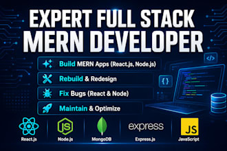 build, rebuild, fix bugs, maintain your react, node website