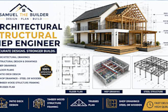 create floor plans, shop drawings and structural mep designs