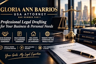 draft a multi member llc operating agreement as a US attorney