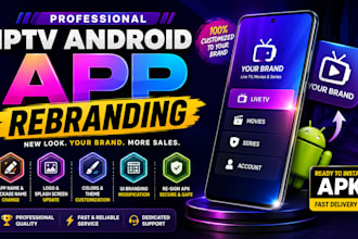 develop streaming app for iboplayer smarterspro custom and rebrand android apk