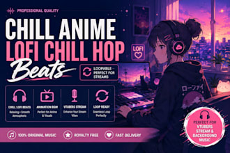 cozy game bgm anime lofi beat vtubers, twitch streaming, game loopable track rpg