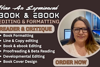 do book editing and formatting copy editing proofread and amazon kdp formatting