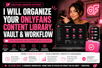 organize your onlyfans content library, vault and posting workflow