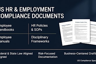 draft a customized employee handbook for your US business today