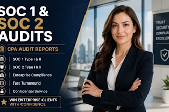 perform soc 1 soc 2 audit and provide CPA audit report