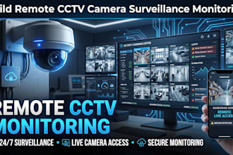 build remote cctv camera surveillance monitoring