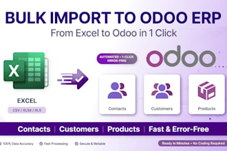 import bulk contacts  to odoo erp from excel