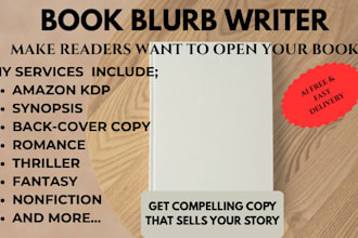 write a compelling book blurb, synopsis, or amazon KDP description