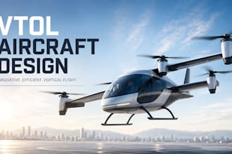 design your vtol or evtol aircraft conceptual layout